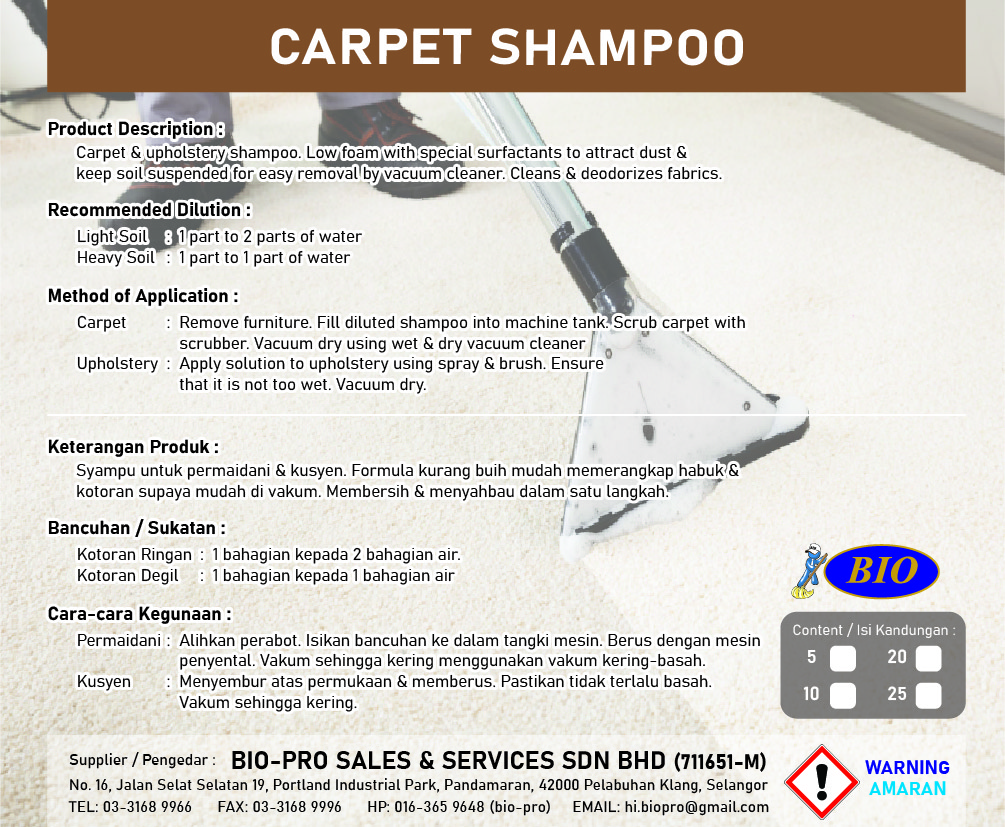 Carpet Shampoo Cleaning Chemicals Cleaning Chemical Malaysia
