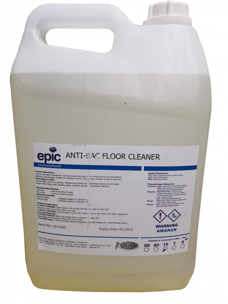 AntiBacterial Floor Cleaner 10L BIOPRO