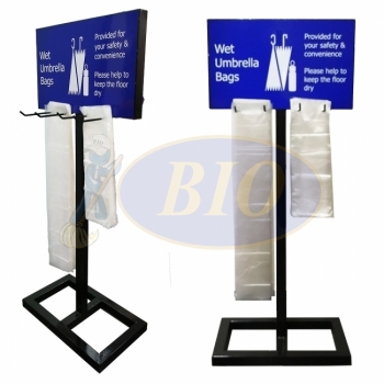 Umbrella Stand c/w Bag Holder