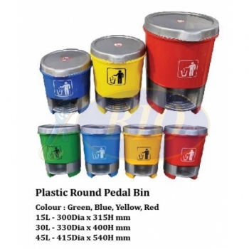 Pedal Bin (Round) – 15 Liter / 30 Liter / 45 Liter