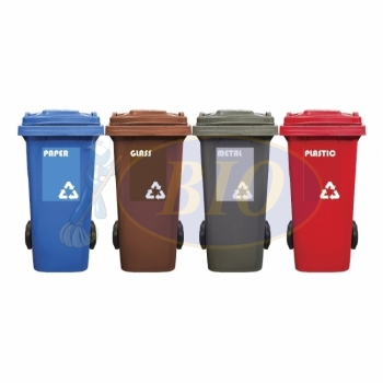 120L|M4| Recycle Mobile Garbage Bin 4-in-1
