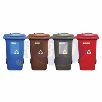 240L|M4| Recycle Mobile Garbage Bin 4-in-1