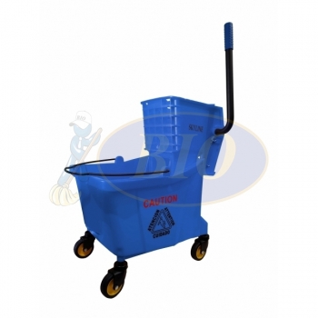 Blue Single Mop Bucket - 32L (Side Press)