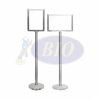 Stainless Steel A3 Display Stand -Long Pole