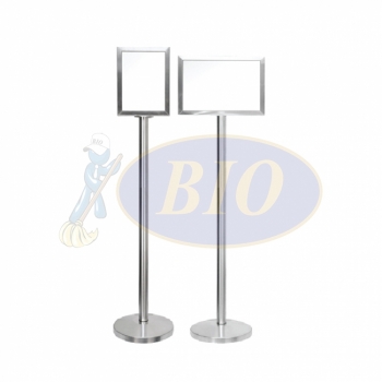 Stainless Steel A4 Display Stand -Long Pole