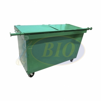 Metal Leach Bin 4-Wheel 660L c/w Cover (Ipoh Only)