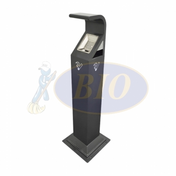 AT042 Powder Coated Ashtray Stand Square (Awning)