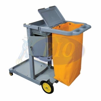 Janitor Cart c/w Cover & Storage Box