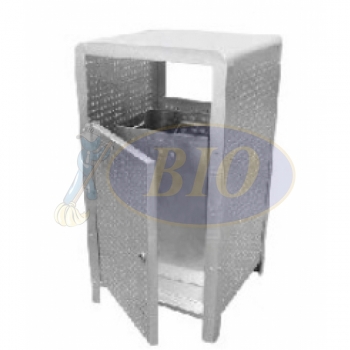 Stainless Steel Outdoor Bin Square