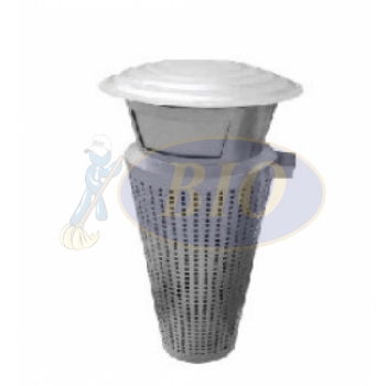Stainless Steel Outdoor Bin Cone cw Ashtray n Doate Top