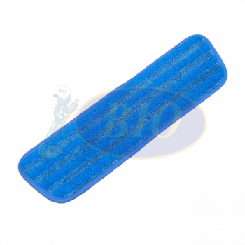 40cm Italy Microfiber Flat Mop c/w Scrub Line (Refill) - Blue