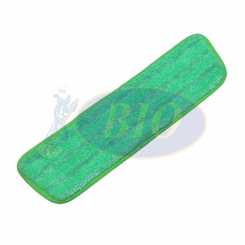 40cm Italy Microfiber Flat Mop c/w Scrub Line (Refill) - Green