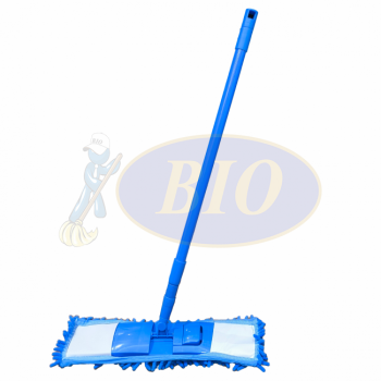 Eco Microfiber Dust Mop c/w Telescopic Handle - Blue