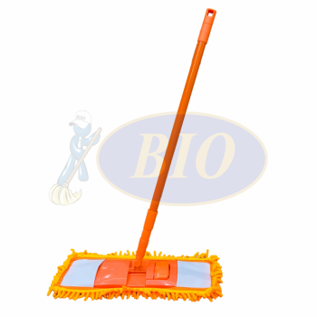 Eco Microfiber Dust Mop c/w Telescopic Handle - Orange