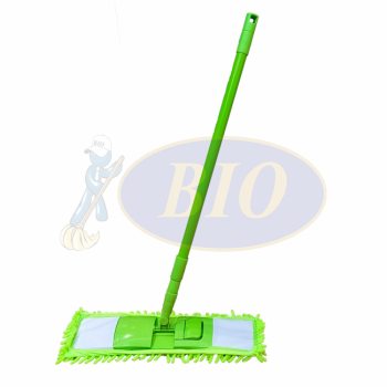 Eco Microfiber Dust Mop c/w Telescopic Handle - Green