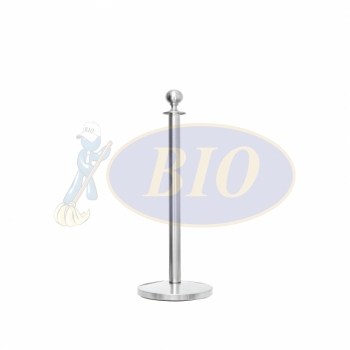 Stainless Steel Velvet Rope Q-Up Stand (Round Head)