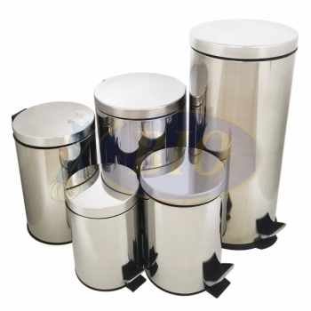 Stainless Steel Pedal Bin (Round) – 5L / 8L / 12L / 20L / 30L