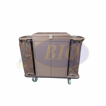 Powder Coated Maid Trolley c/w Door